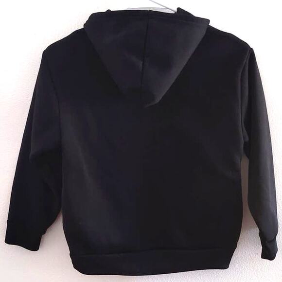 JINX Minecraft Fleece Lined Hoodie Black Blue Kids Small 6/7 - Picture 2 of 11